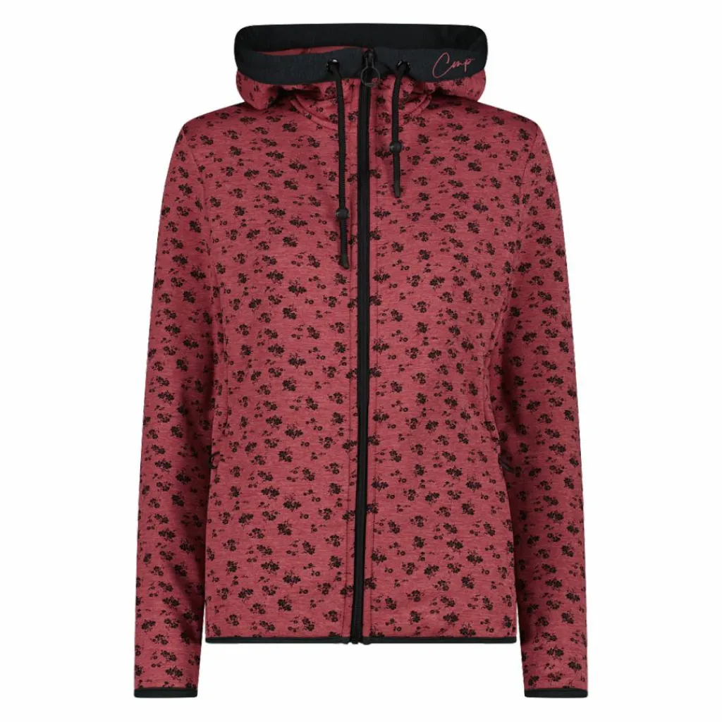 Bedruckte Damen-Fleecejacke mit Kapuze>CMP