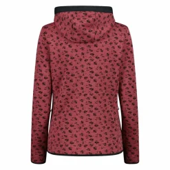 Bedruckte Damen-Fleecejacke mit Kapuze>CMP
