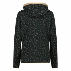 Bedruckte Damen-Fleecejacke mit Kapuze><noscript><img width=