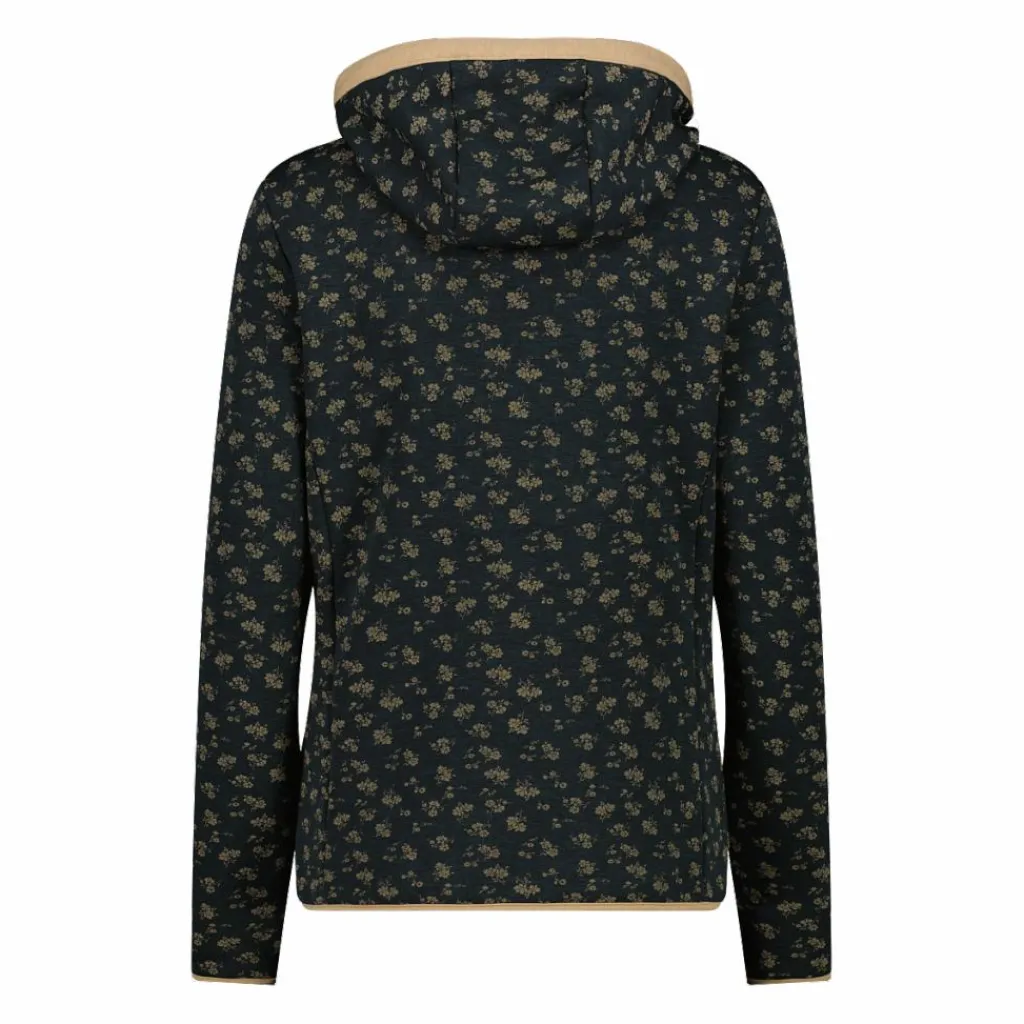 Bedruckte Damen-Fleecejacke mit Kapuze>CMP