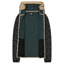 Bedruckte Damen-Fleecejacke mit Kapuze><noscript><img width=