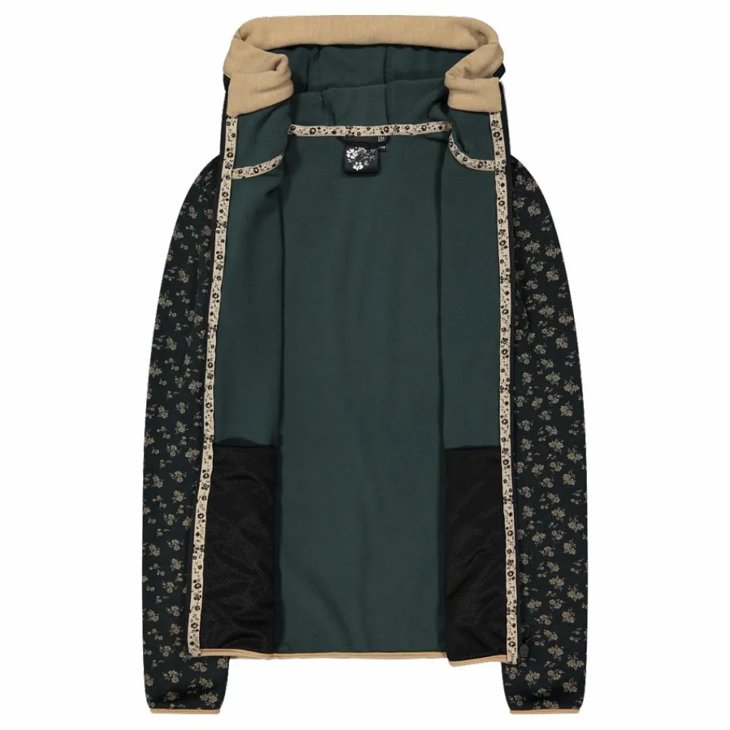 Bedruckte Damen-Fleecejacke mit Kapuze>CMP