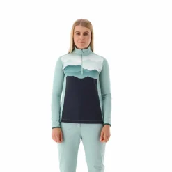 Bedrucktes Half-Zip-Fleeceshirt aus Softech für Damen><noscript><img width=