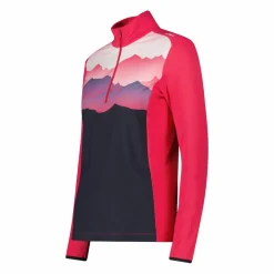 Bedrucktes Half-Zip-Fleeceshirt aus Softech für Damen><noscript><img width=
