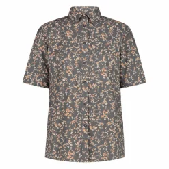 Damen 3/4 Ärmel Stretch-Bluse mit Allover-Druck><noscript><img width=