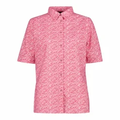 Damen 3/4 Ärmel Stretch-Bluse mit Allover-Druck><noscript><img width=