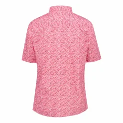 Damen 3/4 Ärmel Stretch-Bluse mit Allover-Druck><noscript><img width=