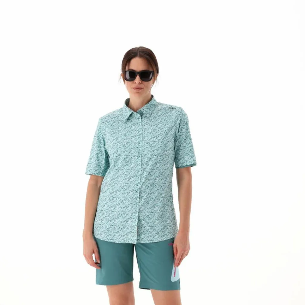 Damen 3/4 Ärmel Stretch-Bluse mit Allover-Druck>CMP Hot