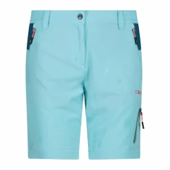 Damen 4 Way Stretch Stoff Bermuda Shorts><noscript><img width=