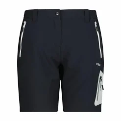 Damen 4 Way Stretch Stoff Bermuda Shorts><noscript><img width=
