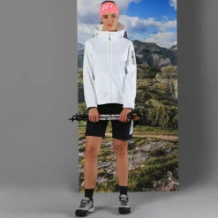 Damen 4 Way Stretch Stoff Bermuda Shorts><noscript><img width=