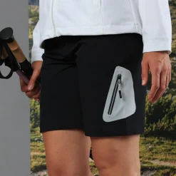 Damen 4 Way Stretch Stoff Bermuda Shorts><noscript><img width=