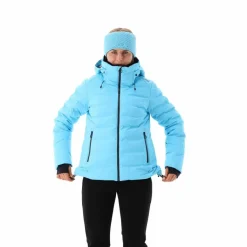 Damen Aprés Ski wattierte Jacke mit Schneegamasche><noscript><img width=