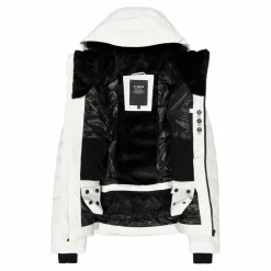 Damen Aprés Ski wattierte Jacke mit Schneegamasche><noscript><img width=