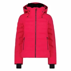 Damen Aprés Ski wattierte Jacke mit Schneegamasche><noscript><img width=