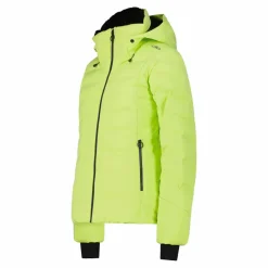 Damen Aprés Ski wattierte Jacke mit Schneegamasche><noscript><img width=