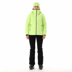 Damen Aprés Ski wattierte Jacke mit Schneegamasche><noscript><img width=