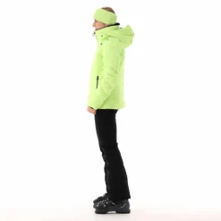 Damen Aprés Ski wattierte Jacke mit Schneegamasche><noscript><img width=