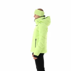 Damen Aprés Ski wattierte Jacke mit Schneegamasche><noscript><img width=