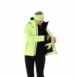 Damen Aprés Ski wattierte Jacke mit Schneegamasche><noscript><img width=