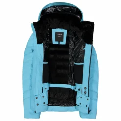 Damen Aprés Ski wattierte Jacke mit Schneegamasche><noscript><img width=