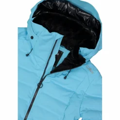 Damen Aprés Ski wattierte Jacke mit Schneegamasche><noscript><img width=