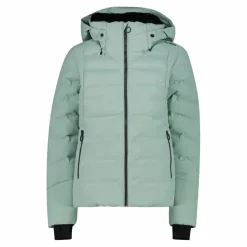 Damen Aprés Ski wattierte Jacke mit Schneegamasche><noscript><img width=