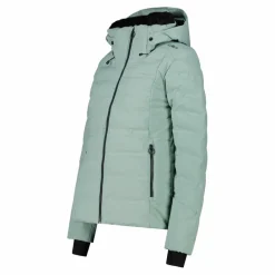 Damen Aprés Ski wattierte Jacke mit Schneegamasche><noscript><img width=