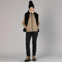 Damen Hose aus Softshell mit sichtbarer Naht vorne><noscript><img width=