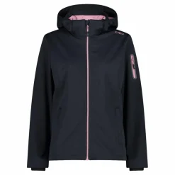 Damen Jacke aus Light Softshell mit abnehmbarer Kapuze><noscript><img width=
