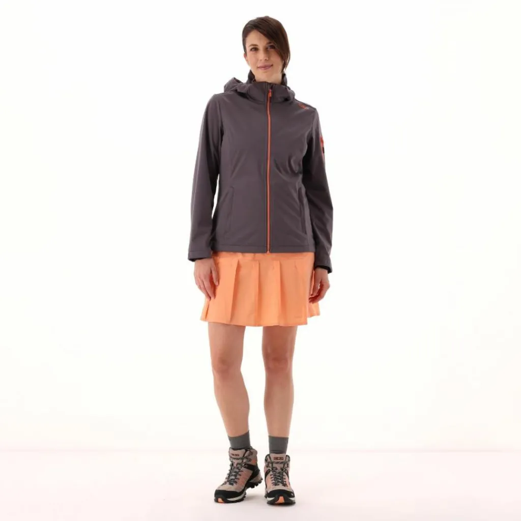 Damen Jacke aus Light Softshell mit abnehmbarer Kapuze>CMP New