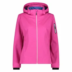 Damen Jacke aus Light Softshell mit abnehmbarer Kapuze><noscript><img width=