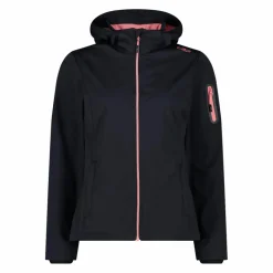 Damen Jacke aus Light Softshell mit abnehmbarer Kapuze><noscript><img width=