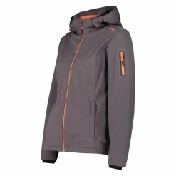 Damen Jacke aus Light Softshell mit abnehmbarer Kapuze><noscript><img width=
