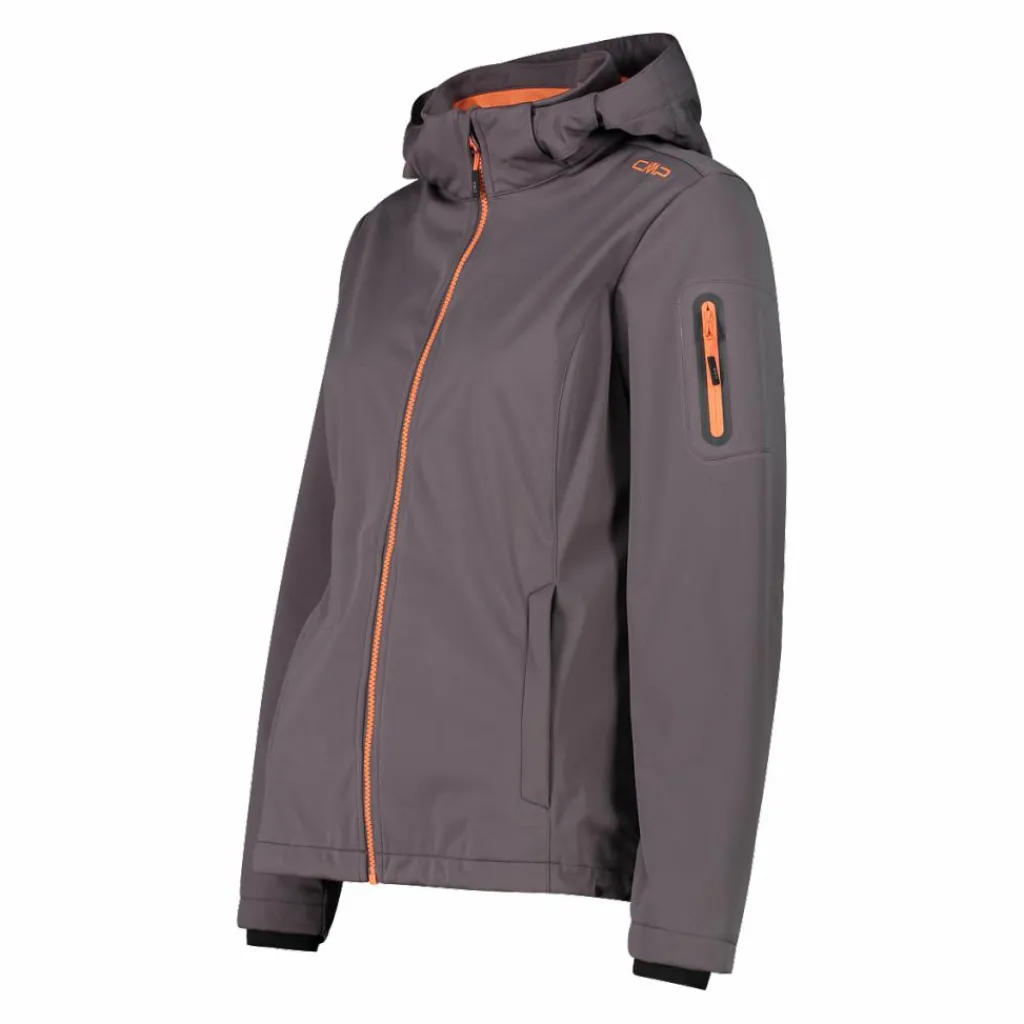 Damen Jacke aus Light Softshell mit abnehmbarer Kapuze>CMP New