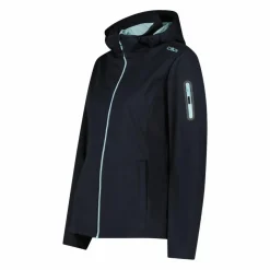 Damen Jacke aus Light Softshell mit abnehmbarer Kapuze><noscript><img width=