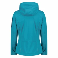 Damen Jacke aus Light Softshell mit abnehmbarer Kapuze><noscript><img width=