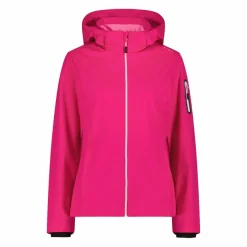 Damen Jacke aus Light Softshell mit abnehmbarer Kapuze><noscript><img width=