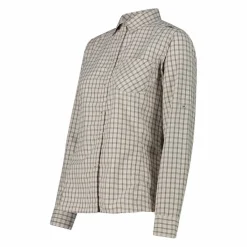 Damen Langarm-Bluse mit Karomuster><noscript><img width=