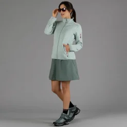 Damen schweres Fleecejacke Knit-Tech Meliert><noscript><img width=