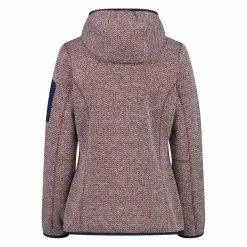 Damen schweres Fleecejacke Knit-Tech in melierter Optik mit Kapuze><noscript><img width=