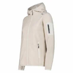 Damen schweres Fleecejacke Knit-Tech in melierter Optik mit Kapuze><noscript><img width=