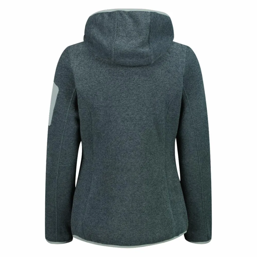 Damen schweres Fleecejacke Knit-Tech in melierter Optik mit Kapuze>CMP Best