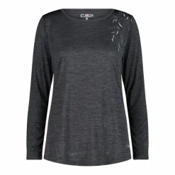Damen Sweater aus leichtem Melange-Jersey><noscript><img width=