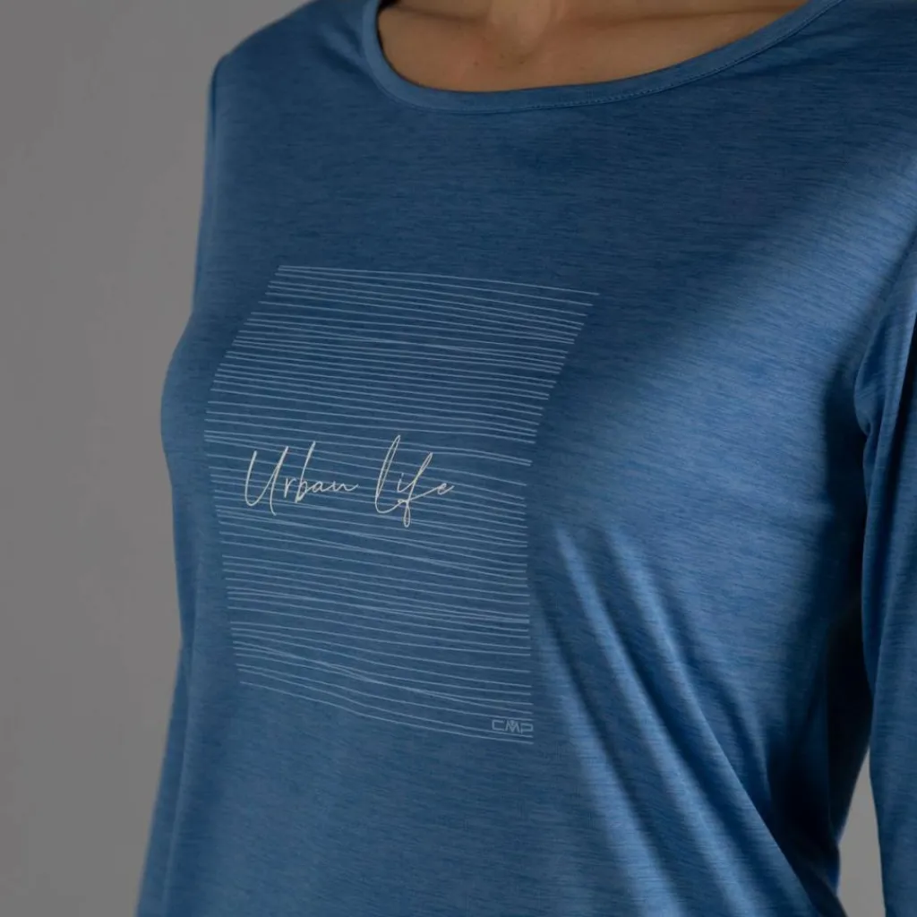 Damen Sweater aus leichtem Melange-Jersey>CMP Clearance
