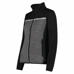 Damen-Fleecejacke aus bedrucktem Knit Tech><noscript><img width=