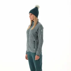 Damen-Fleecejacke aus bedrucktem Knit Tech><noscript><img width=