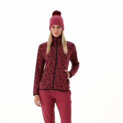 Damen-Fleecejacke aus bedrucktem Knit Tech><noscript><img width=