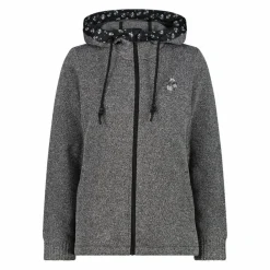 Damen-Fleecejacke aus Knit Tech mit Kapuze und floralen Details>CMP Online