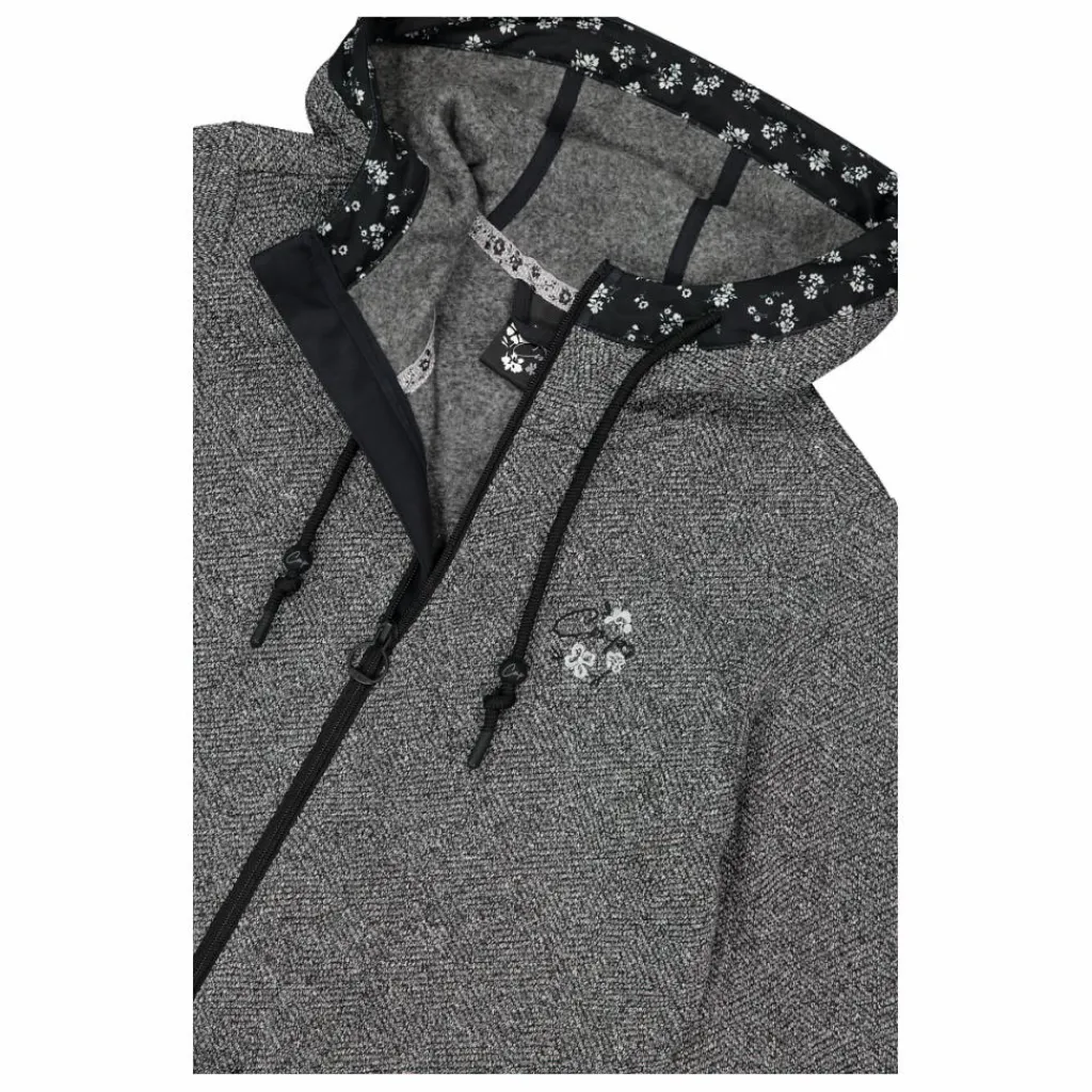 Damen-Fleecejacke aus Knit Tech mit Kapuze und floralen Details>CMP Online